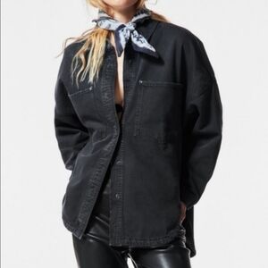 Zara Black Jean Jacket